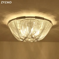 post modern luxury designer ceiling lamp living room home decor led ceiling light simple high grade creative bedroom tassel lamp