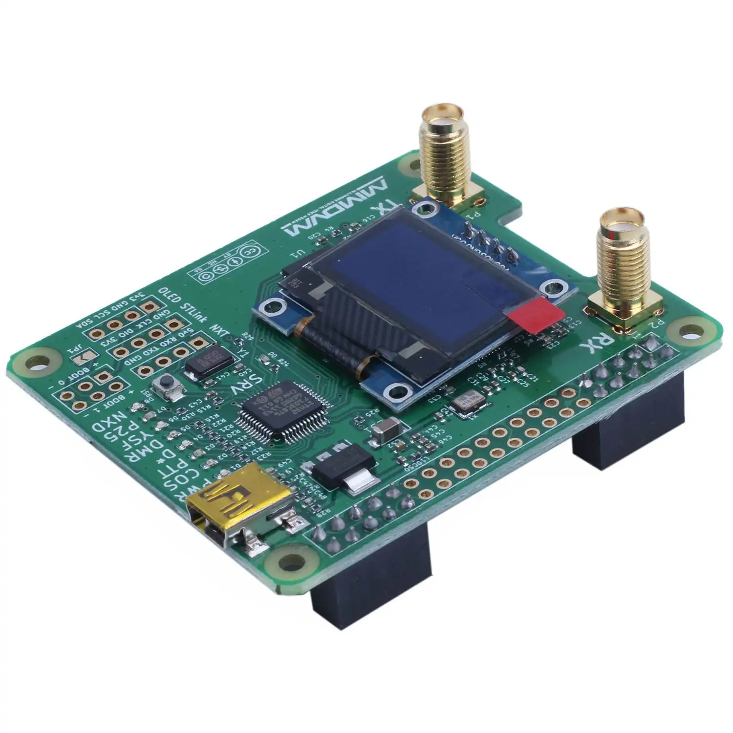 MMDVM_HS_Dual_Hat дуплекс MMDVM точка доступа P25 DMR YSF NXDN Pi Версия 1,0+ OLED