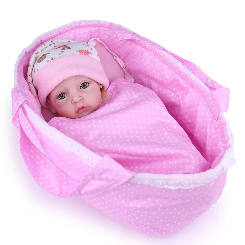 NPKDOLL 10 дюймов 25 см полностью силиконовые куклы для новорожденных ручная работа