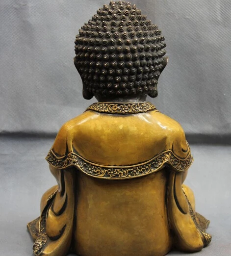 12 Тибет бронзовая медь буддизм храм Rulai татхагата статуя Будды Шакьямуни | Дом и