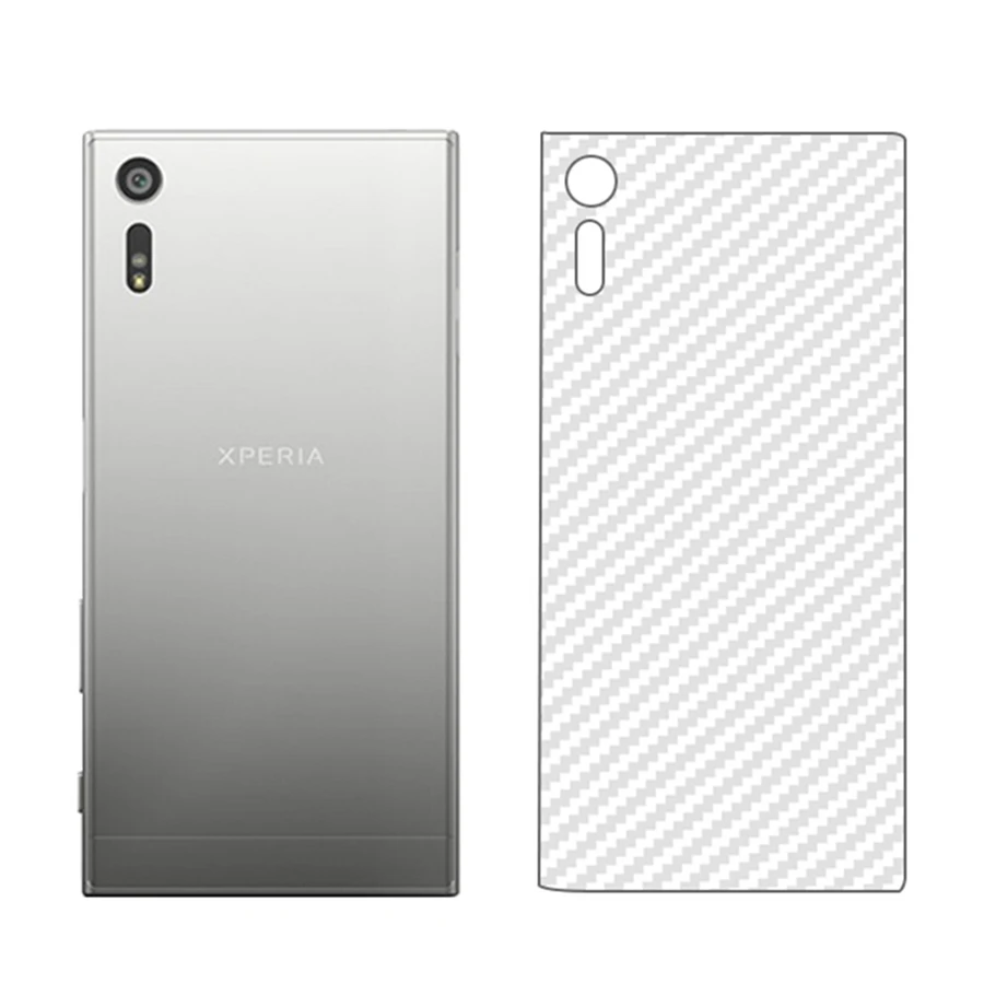 Углеродного волокна Экран протектор для sony XA XA1 ультра завернутый телефон назад