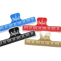4pcs colorful plastic music score fixed clips book paper holder for guitar violin piano player multifunction spring clips 15cm