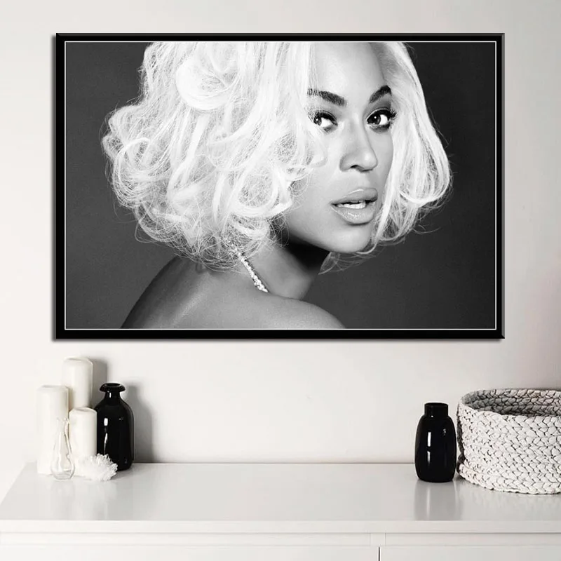 P554 Beyonce супер музыкальный певец звезда поп арт живопись Шелковый Холст плакат