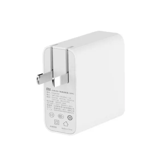 Xiao mi USB-C 45 Вт 65 Вт Быстрое зарядное устройство выход Тип C порт USB PD 2,0 QC 3,0 адаптер питания mi ноутбук air 13,3 12,5 pro 15,6