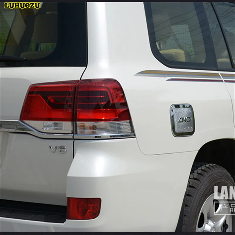 Luhuezu хромированная крышка топливного бака для Toyota Land Cruiser 200 LC200 аксессуары 2008-2017 |