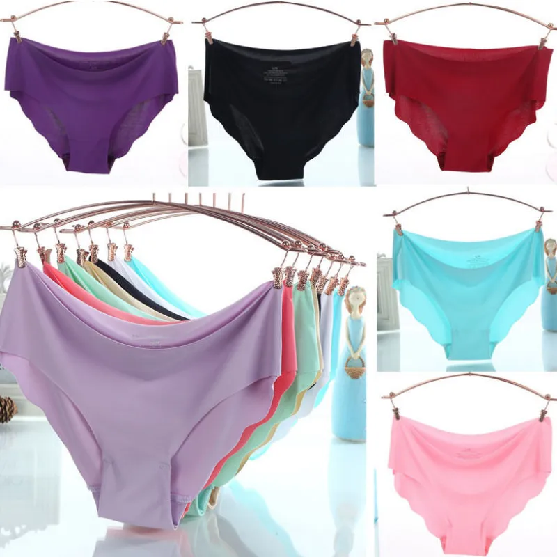 Hot Sexy Women Soft Underpants Seamless Solid Color Lingerie Briefs Hipster Underwear Pantie Lot | Женская одежда