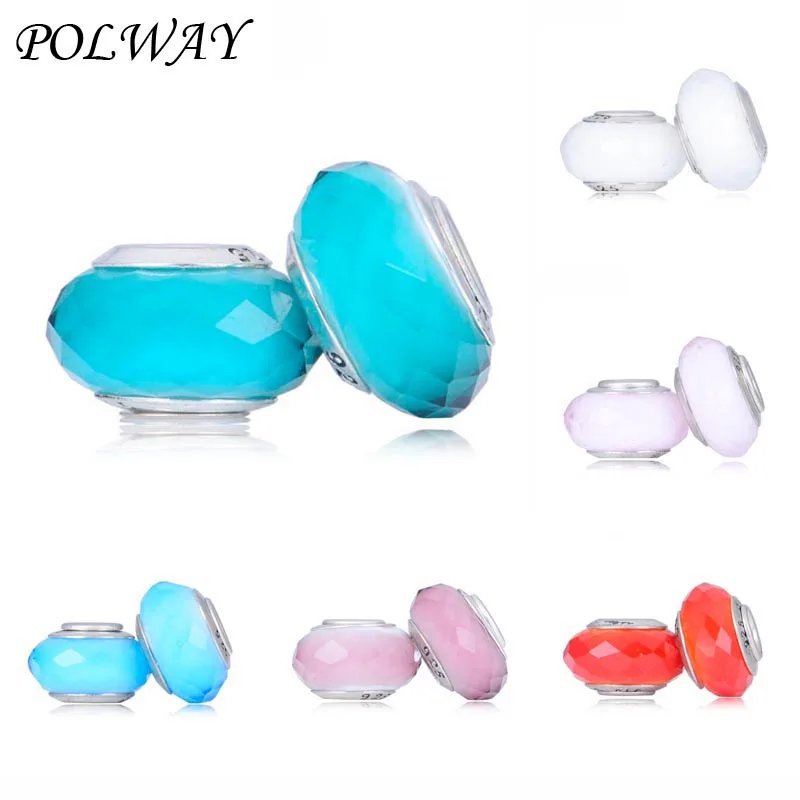 2 шт./лот ручная работа хрустальные муранские стеклянные бусины подходят для Pandora