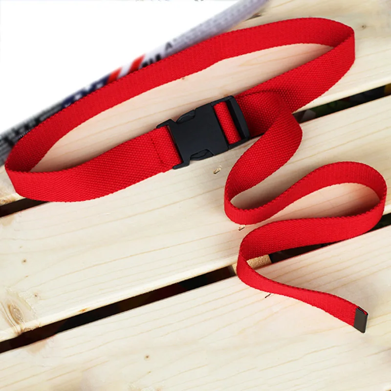 Red style1 Для Женщин Повседневный женский пояс на талию Модный черный холщовый карамельный цвет удобный 1 шт. тонкий регулируемый - Цвет: Red style1