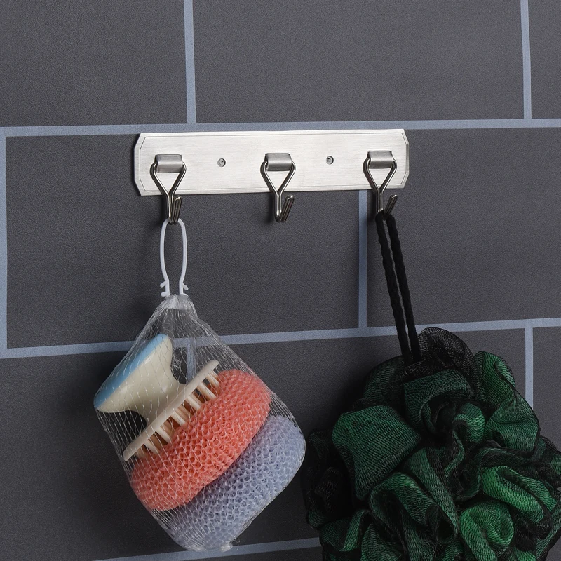 Настенный крючок для халата из нержавеющей стали 304 винты ванной комнаты