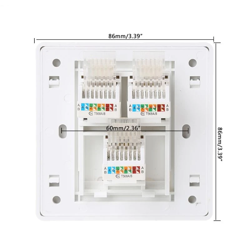 86 Тип компьютерная розетка панель CAT5E сетевой модуль RJ45 разъем
