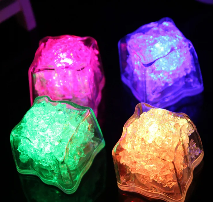 200 шт./лот Navpeak LED Ice Cube Fast Flash Slow 7 цветов авто меняющий кристалл куб для Дня Святого