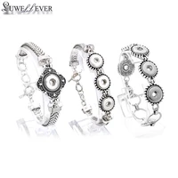 interchangeable fashion bracelet ginger metal bangle 114 12mm snap button charms braceletbangles for women jewelry gift
