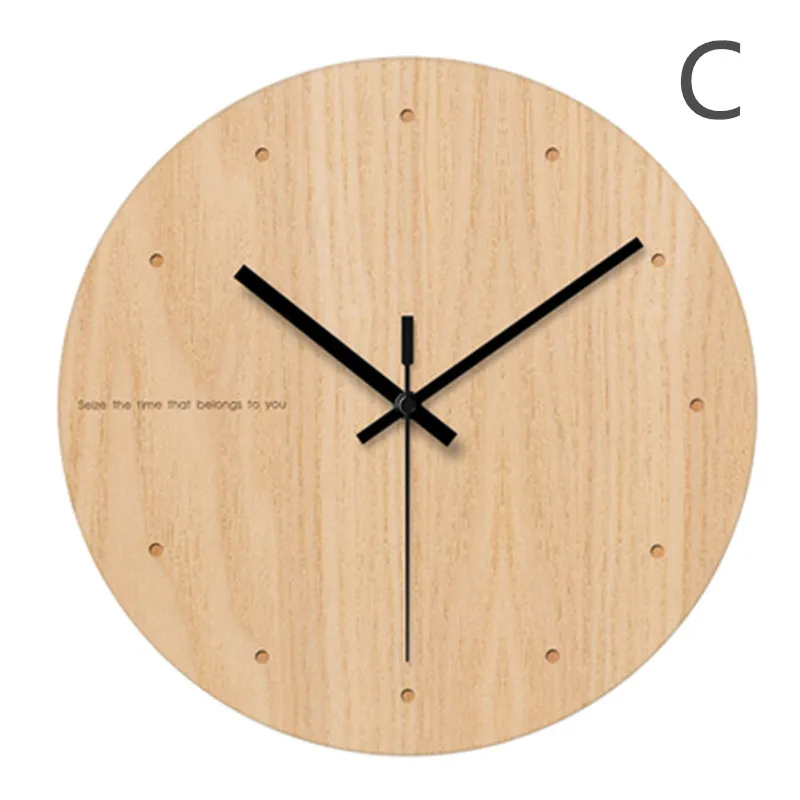 C Horloge Мураль дизайн современный скандинавский немой часы Современные минималистичные стеклянные цифровые часы украшение гостиной orologio parete - Цвет: C