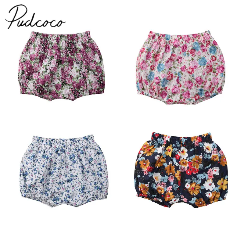 Шорты из хлопка с цветочным принтом для маленьких девочек летние шорты оптовая