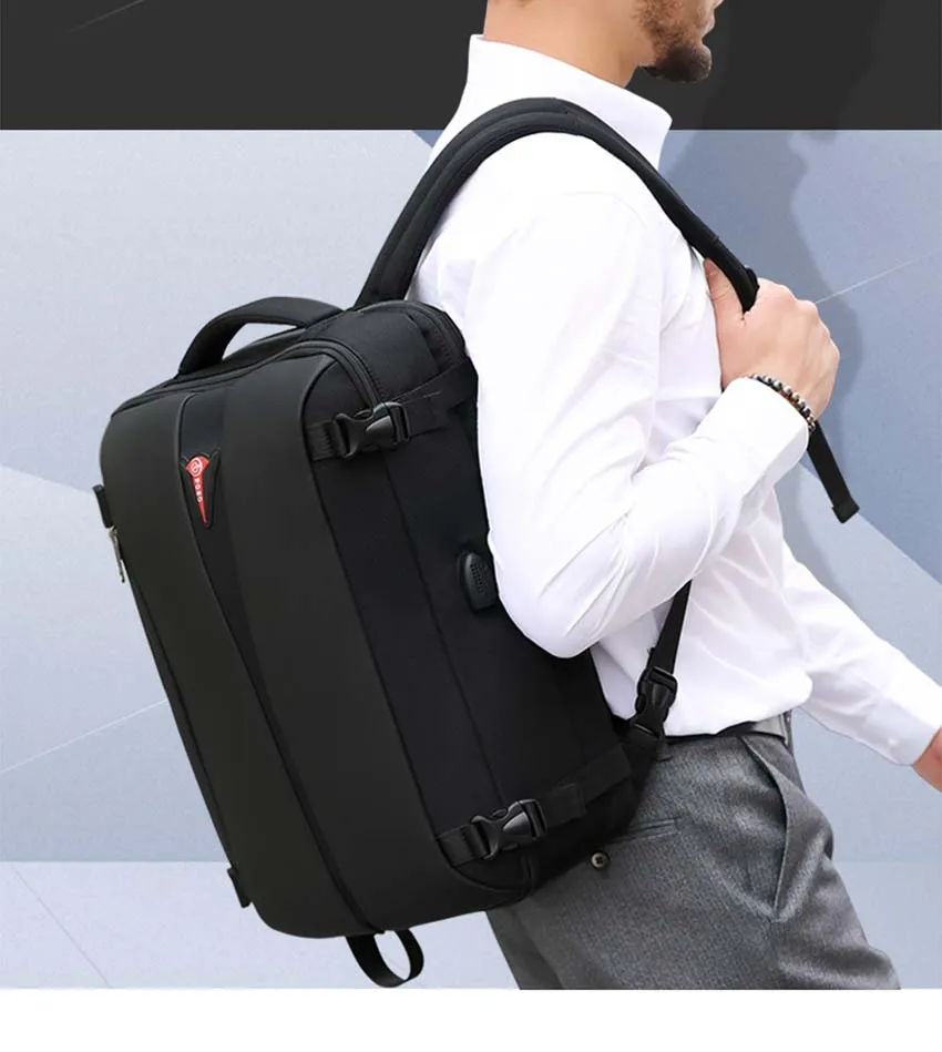 Мужской рюкзак, большая емкость, usb зарядка, Mochila, мужской, Противоугонный, без ключа, TSA замок, дизайн, бизнес рюкзак для ноутбука, дорожная сумка