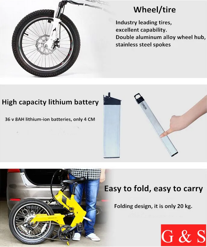 Складной электрический литий-ионный аккумулятор супер-светильник 20 дюймов