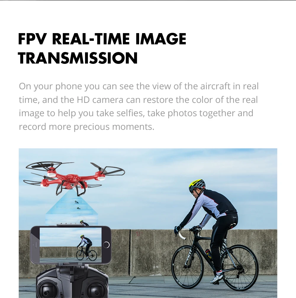 Holy Stone HS200D радиоуправляемый дрон 720P Wifi HD селфи камера FPV дрон 120 градусов 3D переворачивается RTF высота удержания радиоуправляемый квадрокоптер