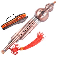 chinese hulusi gourd cucurbit flute woodwind instruments falling b c key for beginners