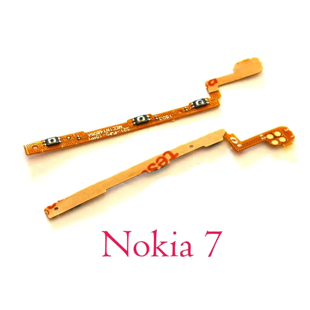 for Nokia 7 Включение/выключение питания, Громкость+/-боковые кнопки полосы flex кабель для Nokia 2 2,1 3 3,1 5 5,1 6 6,1 7 7,1 8 плюс - Цвет: for Nokia 7