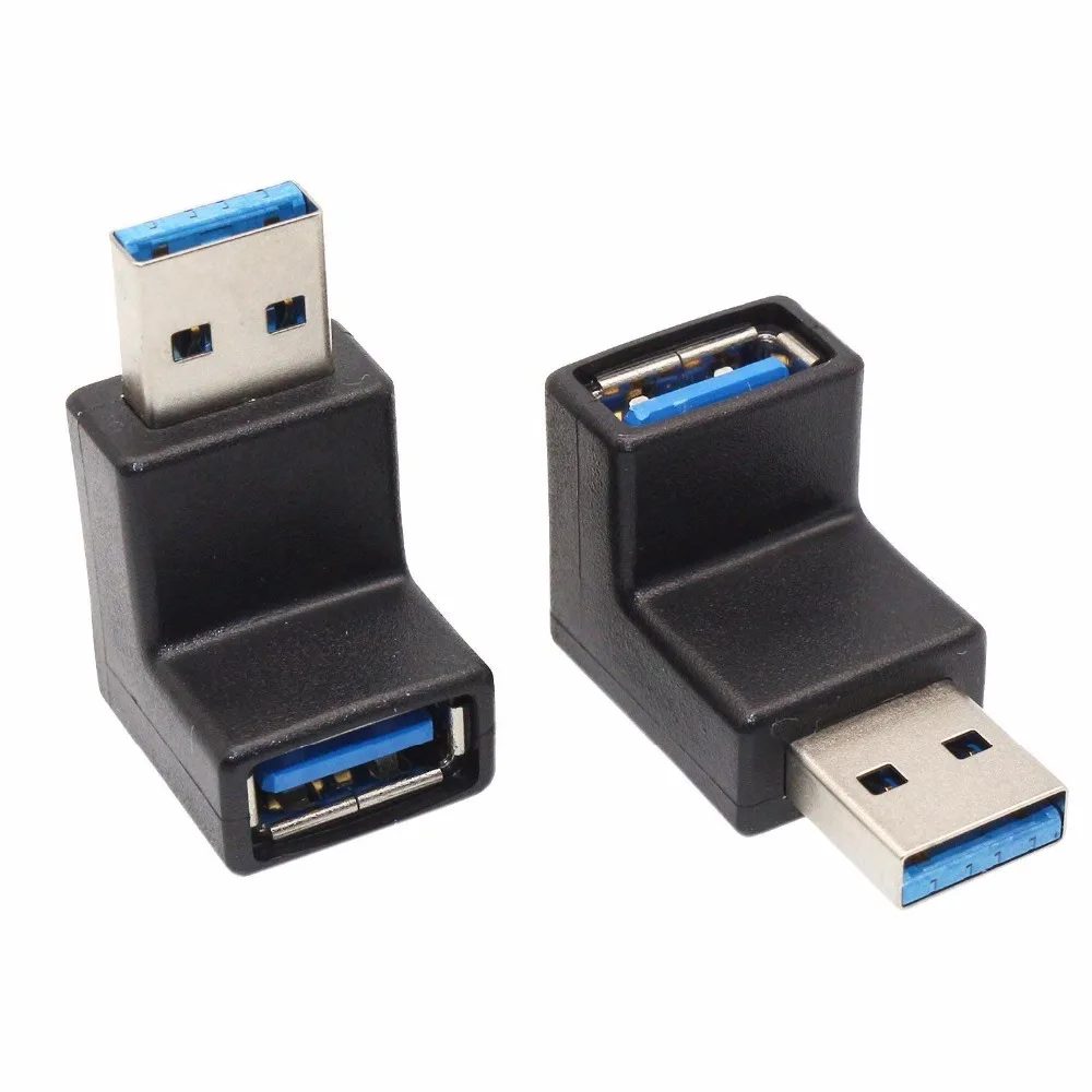 Прямоугольный usb адаптер конвертера USB3.0 AM to AF L с разъемом USB 3 0 A Male Female углом