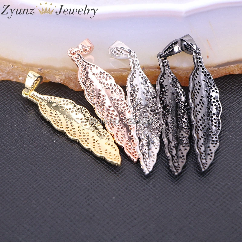 5 шт. подвеска в виде листьев из фианита|pave pendant|f pendantpendant mix |