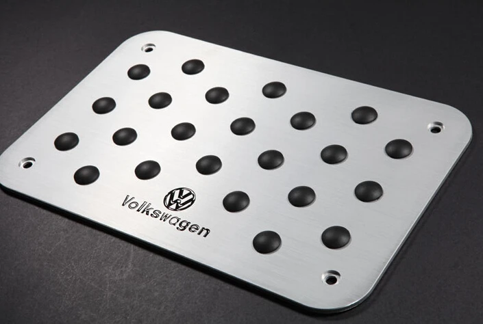 Truck Car Floor Mat Carpet Thick Aluminiun Heel Plate pedal For Volkswagen | Автомобили и мотоциклы