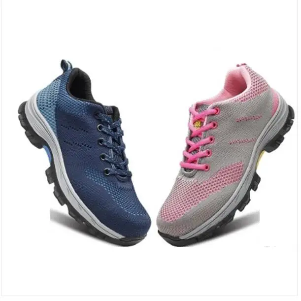 Zero/женские легкие ботинки Рабочая безопасная обувь со стальным носком для защиты