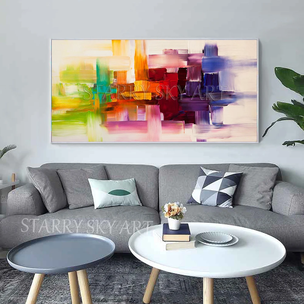 Beautiful Fine Art Pure Hand-painted Contemporary Abstract Oil Painting Large Painting Big Textured Knife Abstract Oil Painting