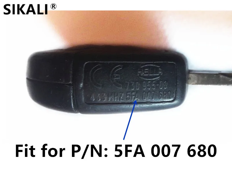 Обновленный флип-ключ для 5FA007680 Bora Polo Golf Passat Lupo Автомобильный Дистанционный ключ для VW/VolksWagen