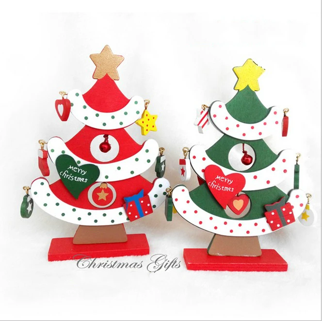 Мини малый Рождество Xmas tree Ребенок стол игрушки украшения Дома белл star Подарок z |