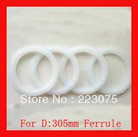 Sanitary Clamp Gaskets Tri-Clamp silicon Gaskets for D:305mm ferrule White NEW 100pcs/lot
