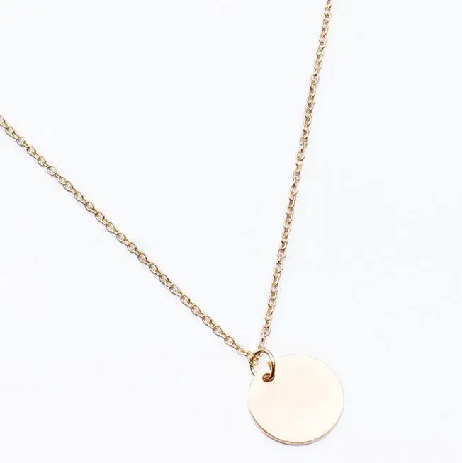 Модное ожерелье n279 с простыми элементами Геометрическая яркая простыня круглые