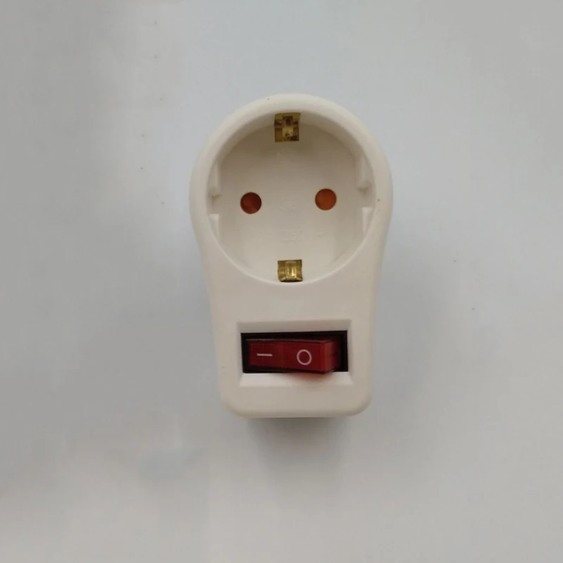5PCS European Conversion Plug German Socket With independent switch Child Safety Protection Door Power Adap | Электроника
