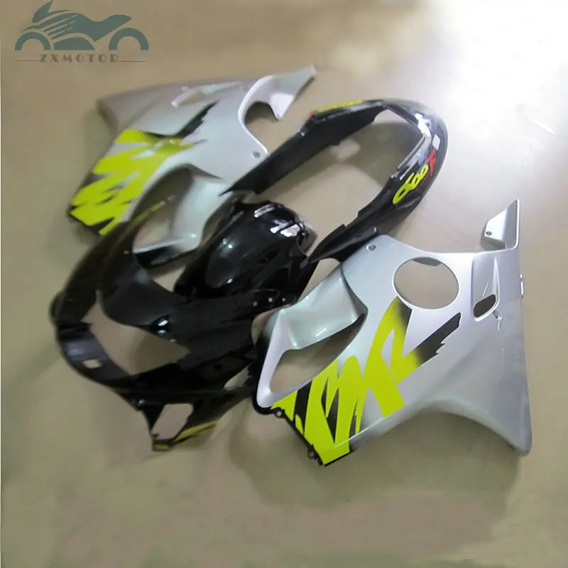 Высококачественные обтекатели для мотоциклов HONDA CBR 600 F4 1999 2000 серебряные