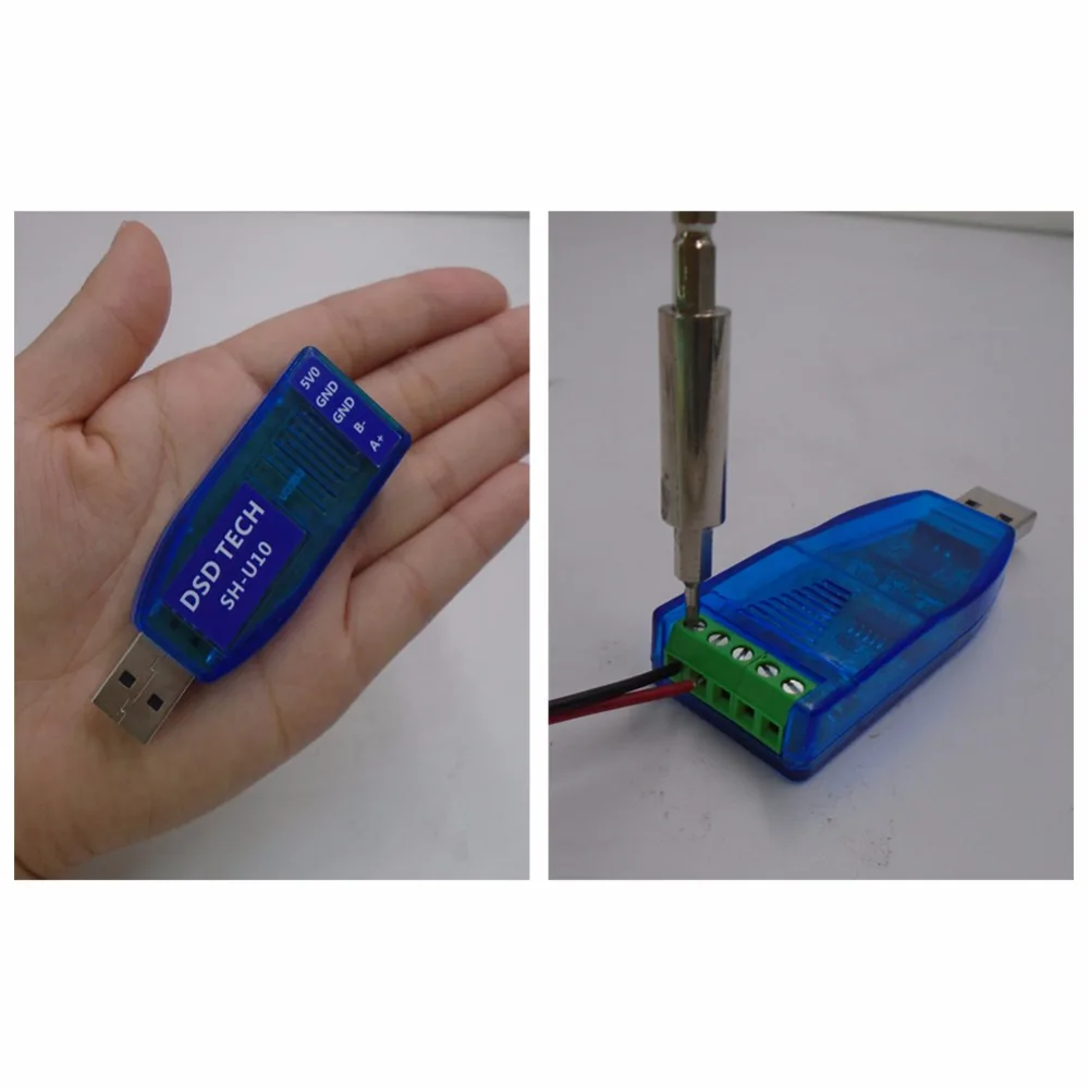 DSD TECH SH-U10 USB к RS485 преобразователь с CP2102 чип совместим Windows 7 8 10 linux mac OS |