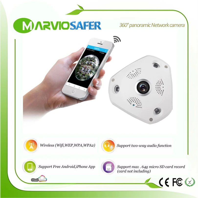 Marviosaver 3MP 5MP wifi 3D VR камера 360 градусов панорамный вид рыбий глаз ИК ночного видения