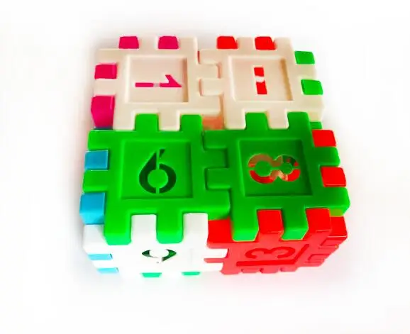 16 шт./упак. Детские Пластик цифровой площадь строительные блоки образовательные