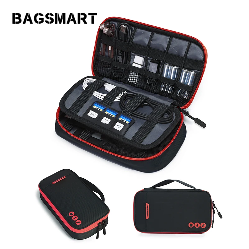 Сумка-Органайзер Bagsmart для путешествий с цифровым аксессуаром Портативная