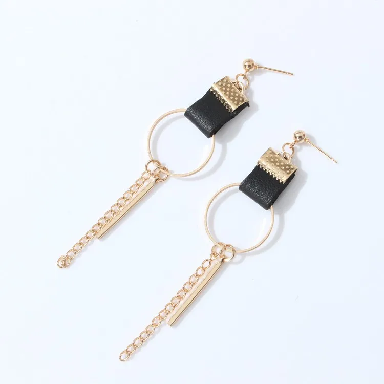 Модные ювелирные изделия уникальные преувеличенные геометрические серьги