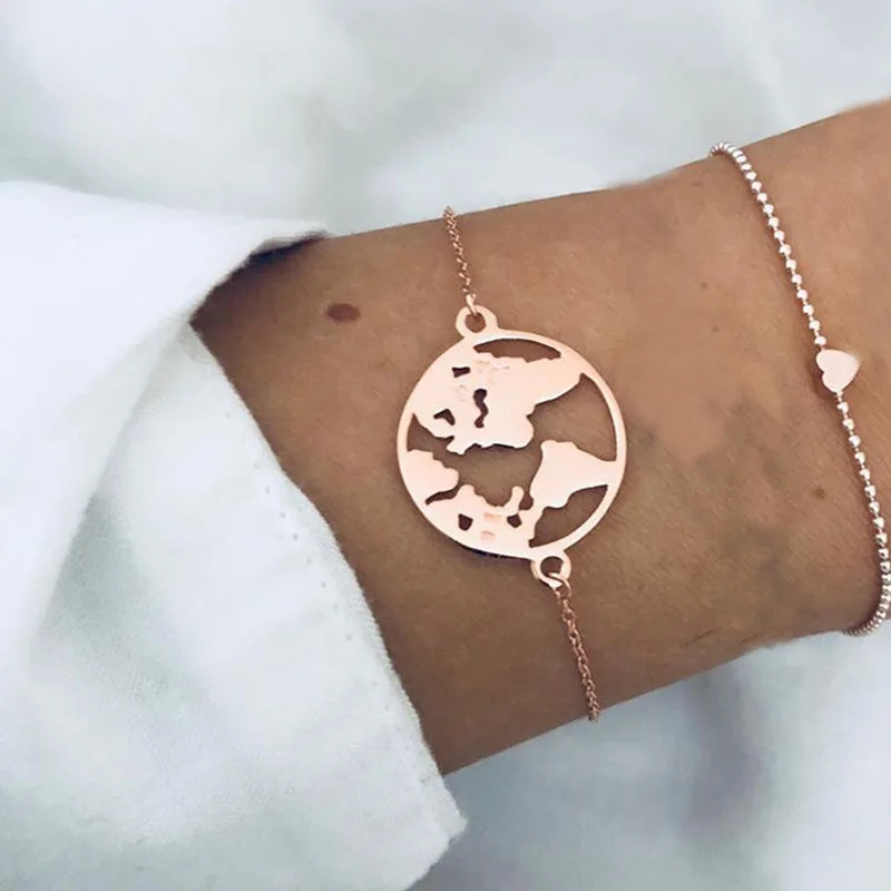 Винтажный многослойный браслет в стиле панк с толстой цепочкой жемчужные