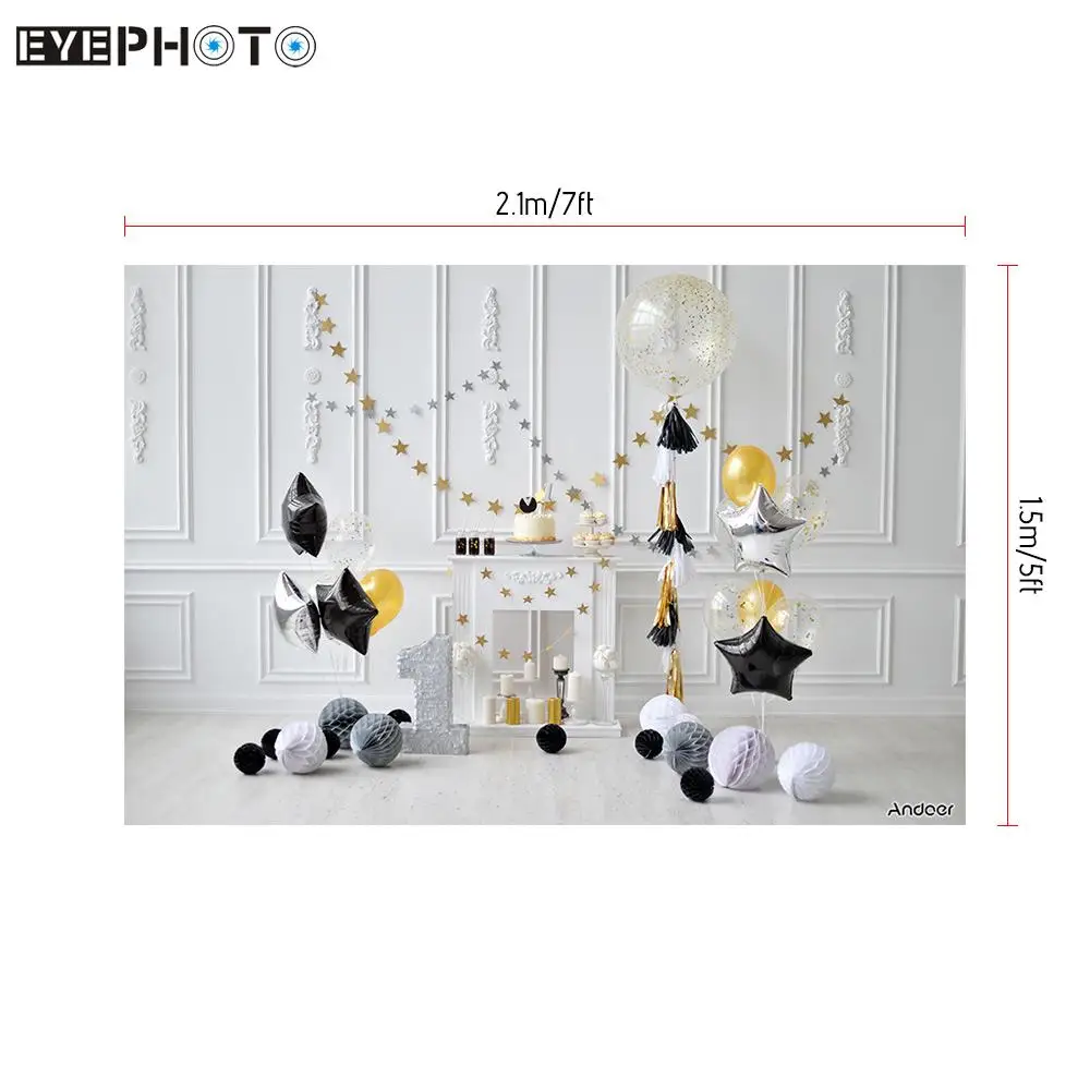 Andoer 2,1*1,5 м/7*5 футов первый день рождения фон фотографии фон для маленьких мальчиков дети фотостудия Pros