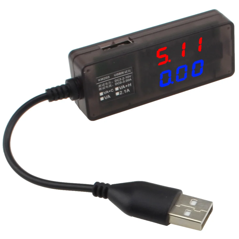 USB тестер напряжения 3 2 ~ 10 В 0 3A двойной дисплей|detector metal|detector billdetector uv |