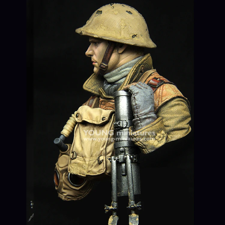 1/10 Британский Льюис ганнер WWI полимерная модель бюст GK военная тема разобранный и
