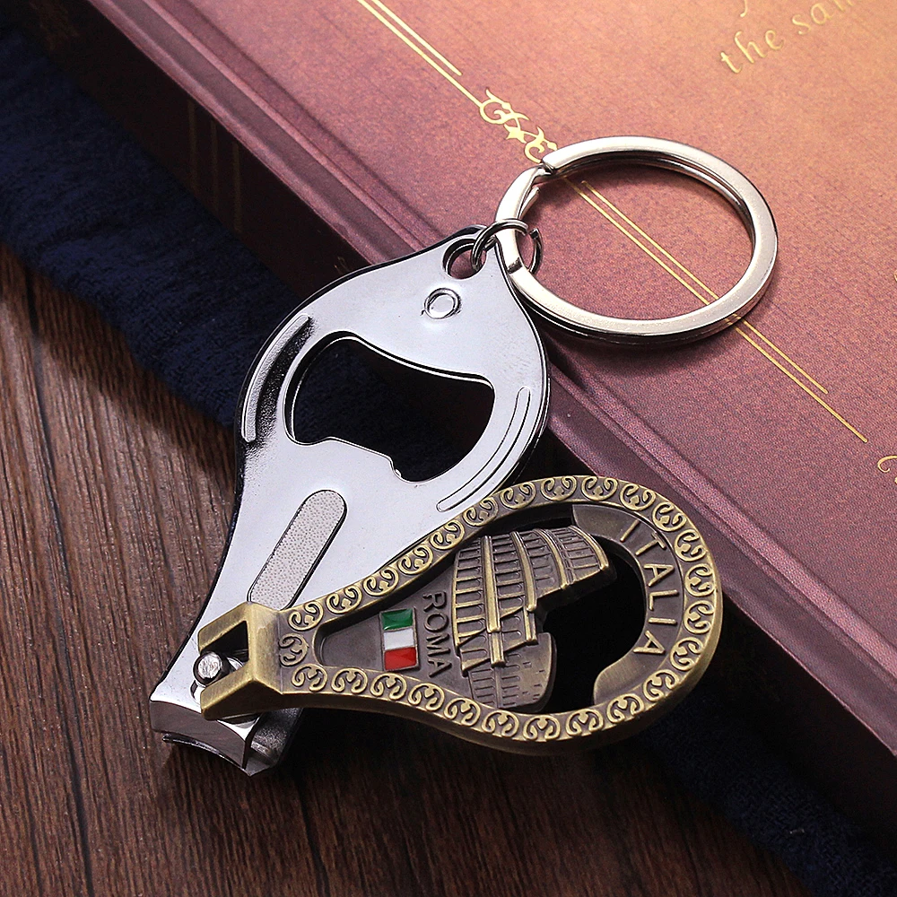 Vicney Italy Roma Keychain Vintage Antique Bronze Colosseum Building Key Chain Gift Souvenirs For Best Friend | Украшения и