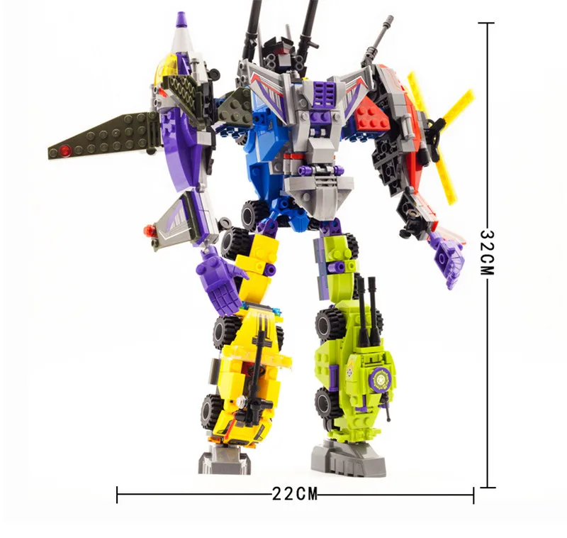 506 шт. меха трансформации робот игрушка модель строительных блоков в форме