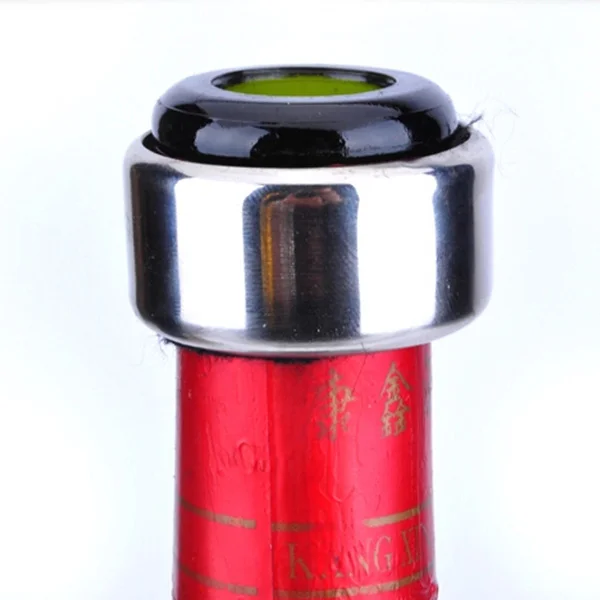 Бесплатная доставка! Круглый воротник из нержавеющей стали для бутылки вина пива