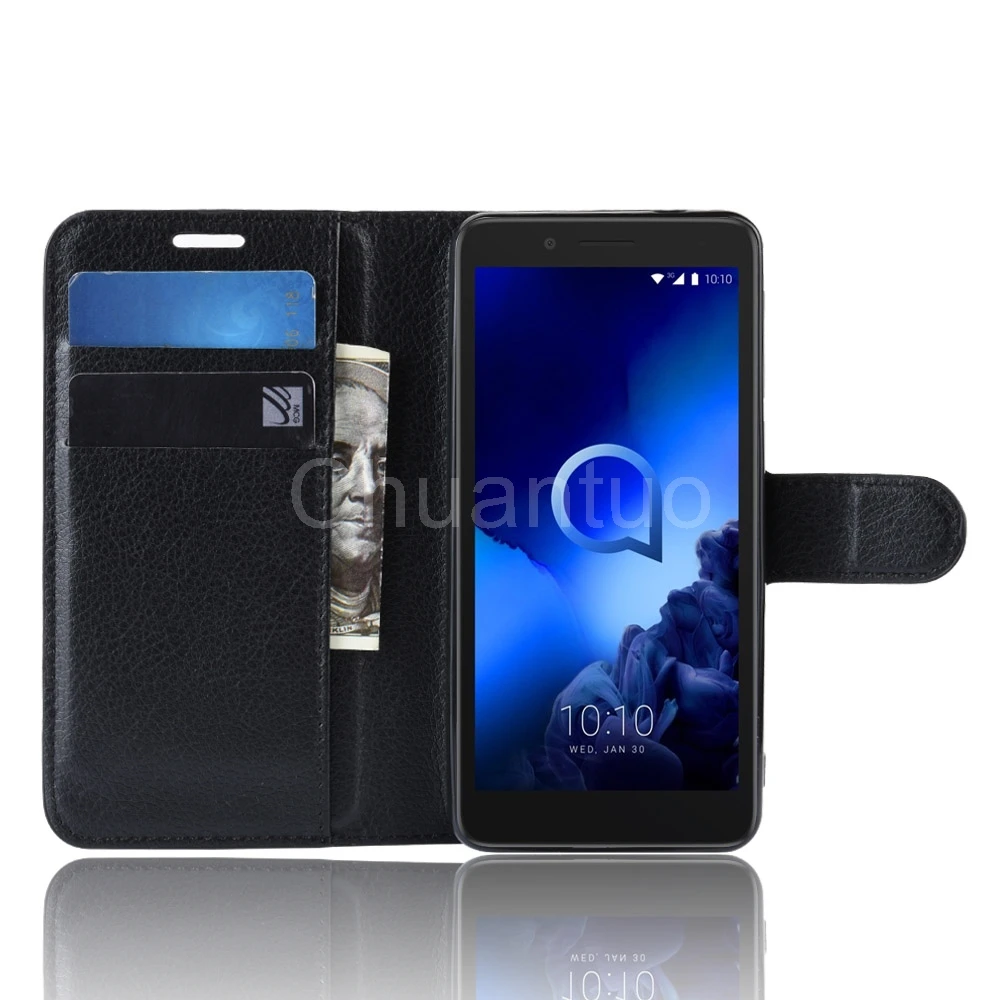 Модный чехол кошелек из искусственной кожи для Alcatel 1C 2019 5003D защитный флип задней