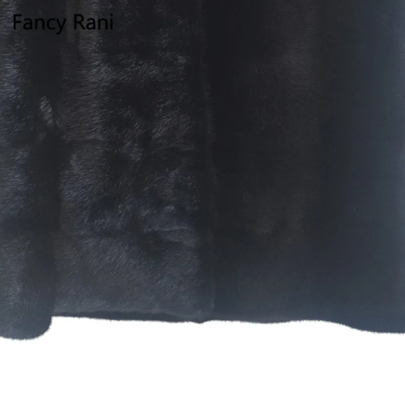 Luxury Genuine Mink Fur Coat Long Jacket 2018 Winter Women Warm Fur Outerwear Coats Garment Female Real Natural Mink Fur Coats images - 6