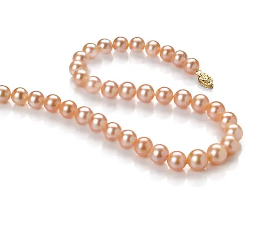 

Noble Women Gift 17INCH GOLD CLASP HUGE Natural AAA 9-10MM Freshwater Pearl Necklace Fashion, Brass Fishhook