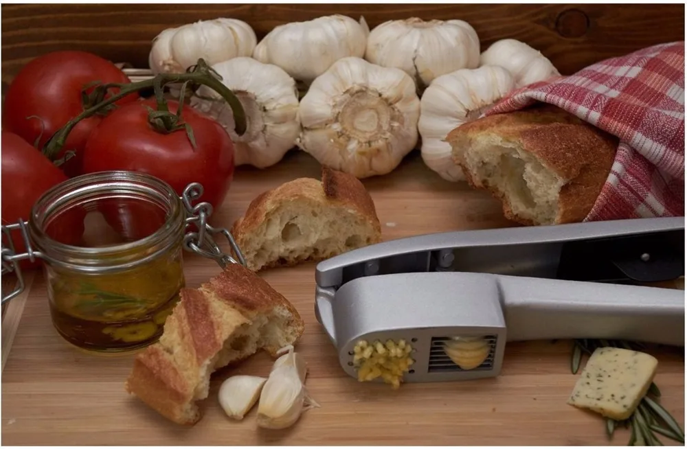 Пресс для чеснока и слайсер 2 в 1 сверхмощный чеснок имбирь Мясорубка слайсер антипригарное покрытие Garlics измельчитель Ricer кухонные инструменты